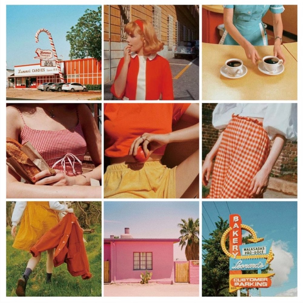 Retro Mid Century Modern photo note cards postcards